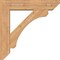 Ekena Millwork Legacy Slat Smooth Bracket w/ Offset Brace, Western Red Cedar, 7 1/2"W x 34"D x 34"H BKT0806X34X34LEC06SWR - alternate 4